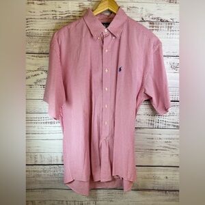 Ralph‎ Lauren Blake Button Down Shirt Seersucker Mens Large
